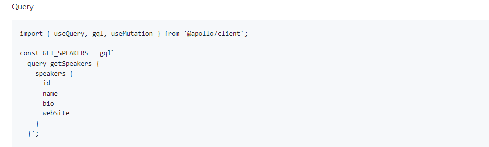 GraphQL Query